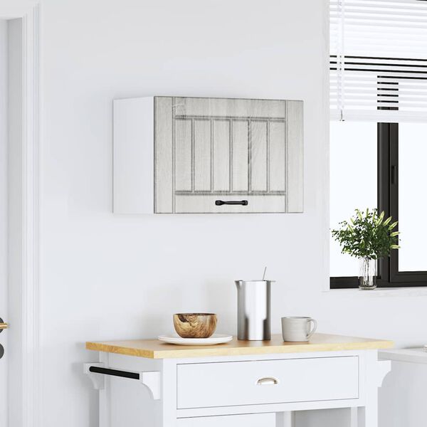 vidaXL Pensile da Cucina Lucca Grigio Sonoma in Legno Multistrato