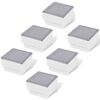 vidaXL Faretti LED da Incasso 6 pz 100x100x68 mm