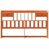 vidaXL Testiera con Ripiani Marrone Cera 200 cm in Legno di Pino