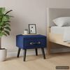 vidaXL Comodino Blu 40x35x40 cm in Velluto