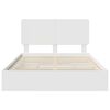 vidaXL Letto con Contenitore Bianco 160 x 200 cm Legno multistrato