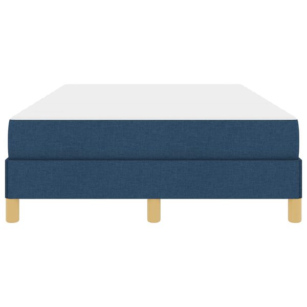 vidaXL Letto a molle con materasso Blu 120 x 200 cm Tessuto
