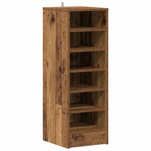 vidaXL Scarpiera Legno Vecchio 32x35x92 cm in Legno Multistrato