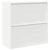 vidaXL Armadio Bianco 90 x 40 x 90 cm Acciaio