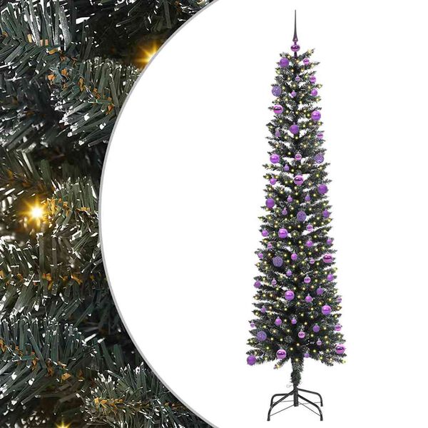 vidaXL Albero di Natale artificiale con 300 LED Verde 210 cm