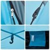 vidaXL Tenda da Campeggio 4 Persone Blu a Rilascio Rapido