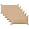 vidaXL Federa 6 pcs HOUTEN Crema 40 x 80 cm Lino