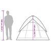 vidaXL Tenda da Campeggio a Cupola 4 Persone Arancione Impermeabile
