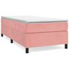vidaXL Struttura Letto a Rete a Molle Rosa 80x200 cm in Velluto