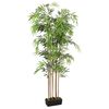 vidaXL Albero Bamb&ugrave; Artificiale 1605 Foglie 180 cm Verde