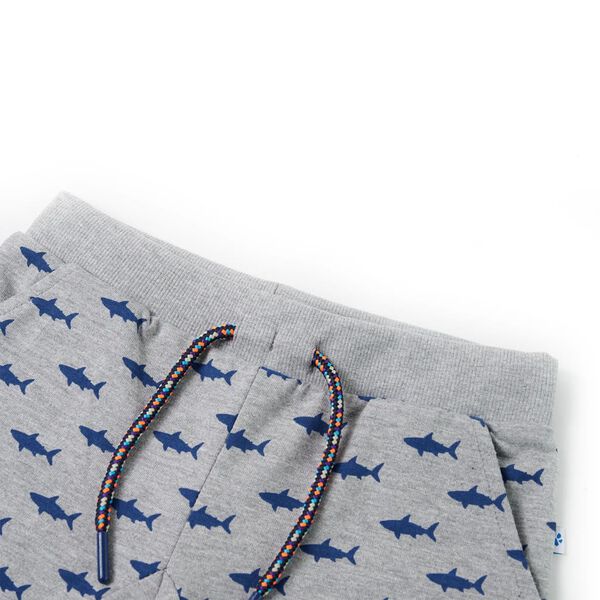 Pantaloncini per Bambini con Coulisse Grigio Chiaro Mélange 92