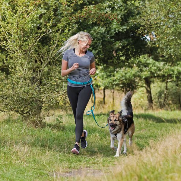 TRIXIE Cintura per la Vita con Guinzaglio S/M Blu