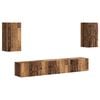 vidaXL Set mobile TV 5 pz Legno vecchio Legno ingegnerizzato