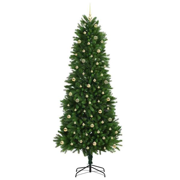 vidaXL Albero di Natale con 300 LED con supporto Verde 240 cm PE