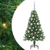 vidaXL Albero di Natale con luci LED 120 cm 150 LED Bianco caldo