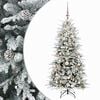 vidaXL Albero di Natale Artificiale con Rami Pieghevoli 120 cm 150 LED