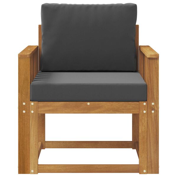 vidaXL Divano da esterno Legno di Acacia Massello e Poliestere