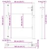 vidaXL Cancello da giardino 100 x 150 cm