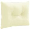 vidaXL Cuscino per schienale PUTTEN 100% Poliestere Crema