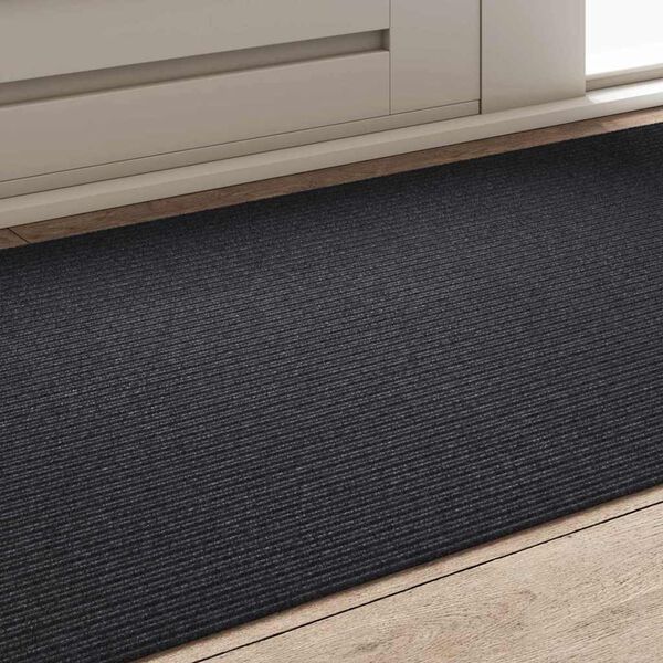 vidaXL Runner in Moquette Antracite 80 x 150 cm Tessuto