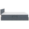vidaXL Letto con Contenitore Grigio scuro 160 x 200 cm Velluto