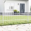 vidaXL Recinzione per Giardino 9 pcs Bianco 15,3 x 0,6 m