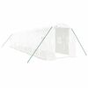 vidaXL Serra con Telaio in Acciaio Bianco 20 m&sup2; 10x2x2 m