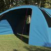 vidaXL Tenda Tunnel per 6 Persone Blu e Grigio 700 x 590 x 215 cm