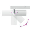 vidaXL Faretto da soffitto Bianco 26 x 26 x 16.5 cm Acciaio