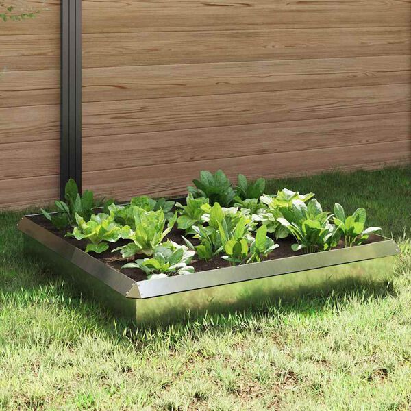 vidaXL Recinzioni per lumache 8 pcs Argento Acciaio zincato