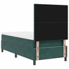 vidaXL Letto a Sorgente LED Verde Scuro 90 x 200 cm Velluto