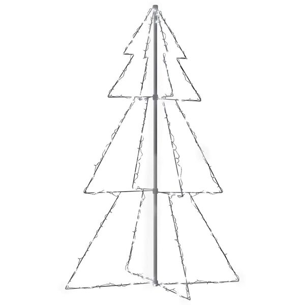 vidaXL Albero di Natale a Cono 200 LED per Interni Esterni 98x150 cm