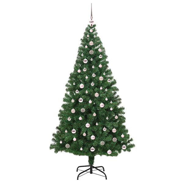 vidaXL Albero di Natale artificiale con 300 LED Verde 240 cm