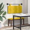 vidaXL Testata appesa Giallo 100 x 55 x 5 cm Velluto