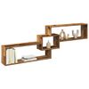 vidaXL Mobile a Parete 158x18x53 cm Legno Antico in Legno Multistrato