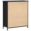 vidaXL Credenza Rovere Nero 70 x 30 x 80 cm Legno multistrato