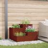 vidaXL Vaso da giardino Ruggine 100 x 100 x 60 cm