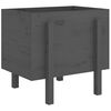 vidaXL Fioriera da Giardino Grigia 62x50x57 cm Legno Massello di Pino