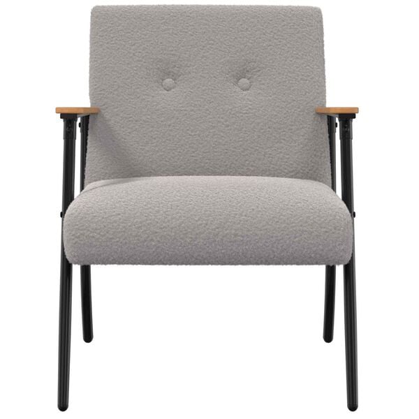 vidaXL poltrona Grigio chiaro 59 x 75 x 78 cm