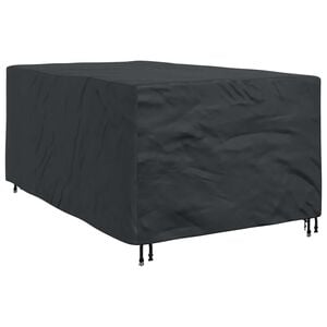 vidaXL Copertura per mobili Tinta unita Nero 143 x 225 x 90 cm 600D