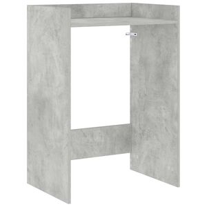 vidaXL Mobiletto per lavatrice Grigio Cemento 67,5 x 48 x 97 cm