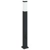vidaXL Lampada a paletto con presa elettrica 80 cm Nera IP44
