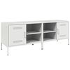 vidaXL Mobili TV 2pz Bianchi 68x39x50,5 cm in Acciaio