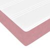 vidaXL Struttura Letto Pouf con Materasso Rosa 90x200 cm in Velluto