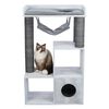 TRIXIE Palo Tiragraffi Gatti con Funzione Scaffale 72x38x110 Grigio