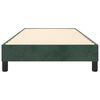 vidaXL Struttura Letto a Rete a Molle Verde Scuro 90x190 cm in Velluto