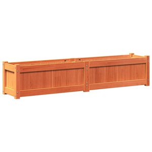 vidaXL Fioriera Giardino Marrone Cera 150x31x31 cm Legno Massello Pino
