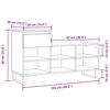 vidaXL Scarpiera Bianca 102x36x60 cm in Legno Multistrato