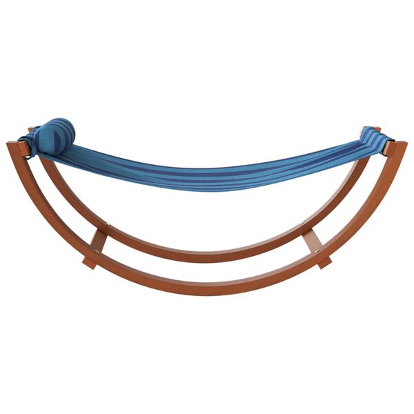 vidaXL Amaca a Dondolo per Bambini a Righe Blu in Tessuto