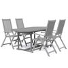 vidaXL Set da Pranzo per Giardino 5 pz in Legno Massello di Acacia